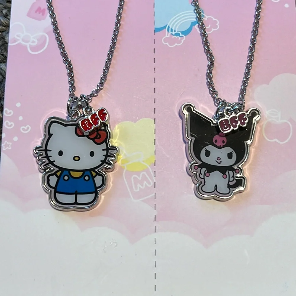 Hello kitty best friend necklace set